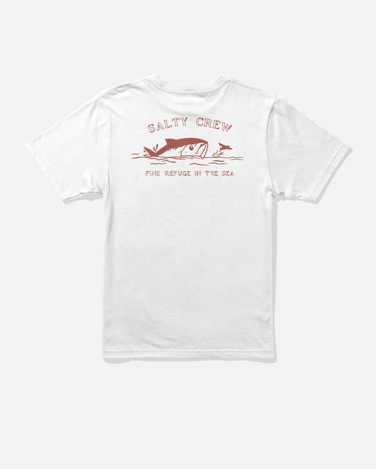 PEEKED BOYS SS TEE - White | Salty Crew Premium