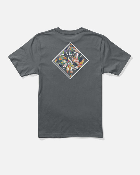 TIPPET FILL BOYS SS TEE - Charcoal | Salty Crew Premium