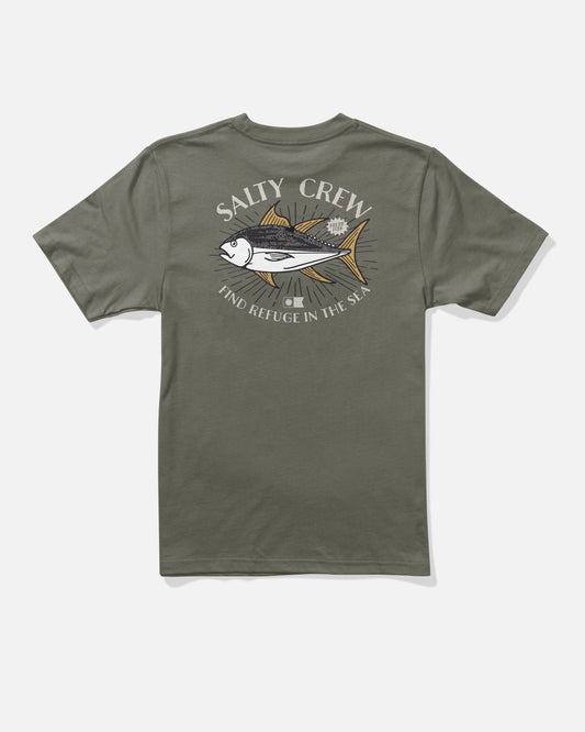 OMAKASE BOYS SS TEE - Dusty Olive | Salty Crew Premium