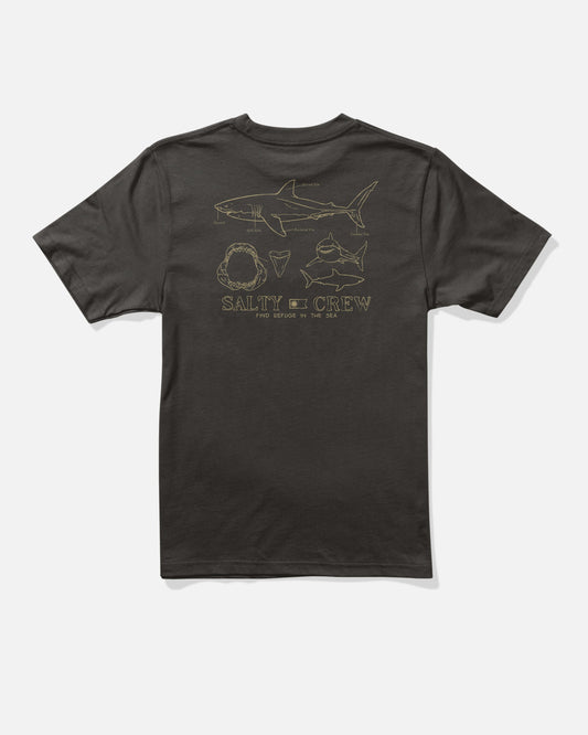 GREAT WHITE BOYS SS TEE - BLACK | Salty Crew Premium