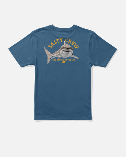 LURKING BOYS SS TEE - Cast Blue | Salty Crew Premium