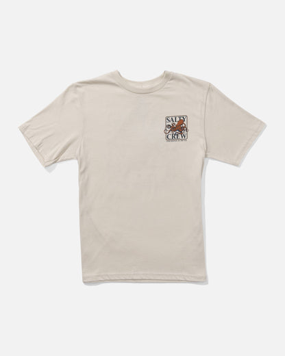 INK SLINGER BOYS SS TEE - Bone | Salty Crew Premium