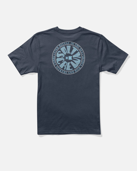 SUNSTONE BOYS SS TEE - Navy | Salty Crew Premium