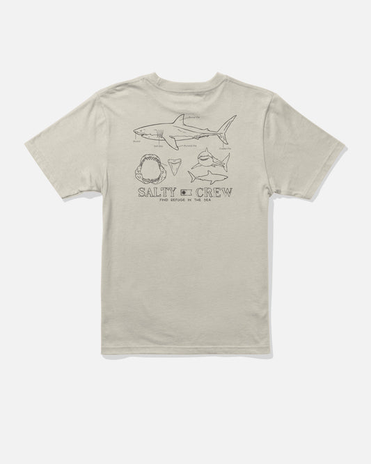 GREAT WHITE BOYS SS TEE - Bone | Salty Crew Premium