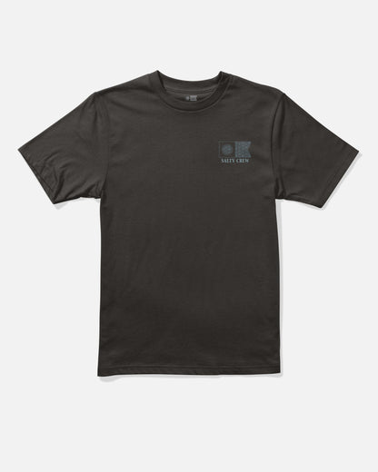 FLAGSHIP BOYS SS TEE - BLACK | Salty Crew Premium