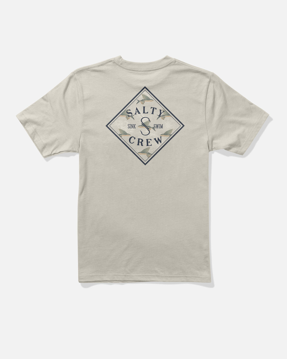 TIPPET FILL BOYS SS TEE - Bone | Salty Crew Premium