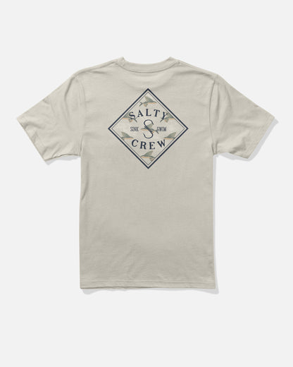 TIPPET FILL BOYS SS TEE - Bone | Salty Crew Premium