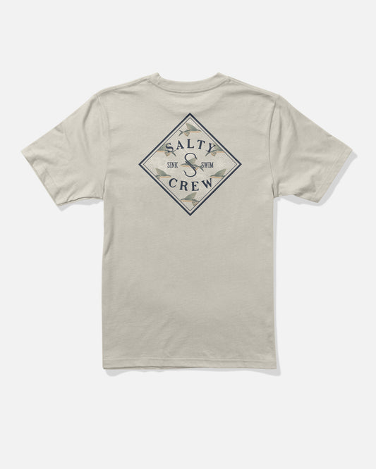 TIPPET FILL BOYS SS TEE - Bone | Salty Crew Premium