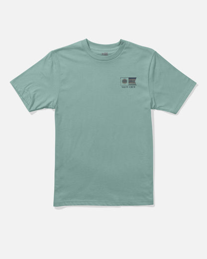 FLAGSHIP BOYS SS TEE - Mackerel | Salty Crew Premium