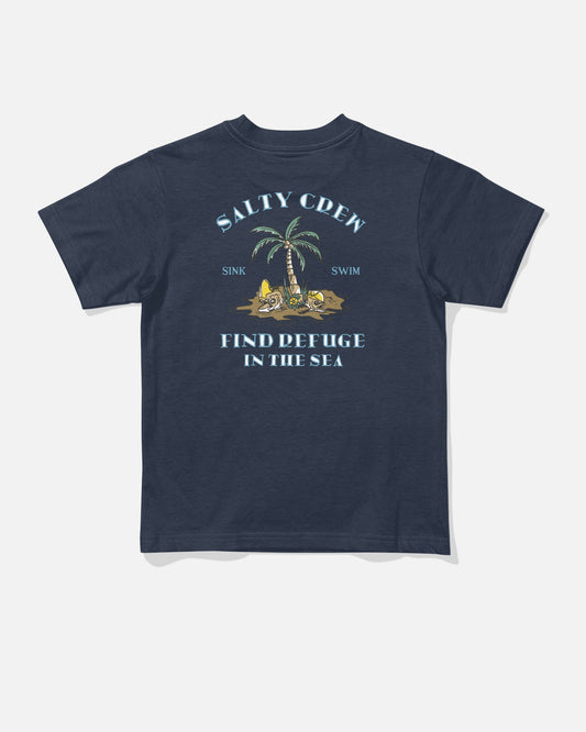 DESERTED TODDLER SS TEE - Navy | Salty Crew Premium