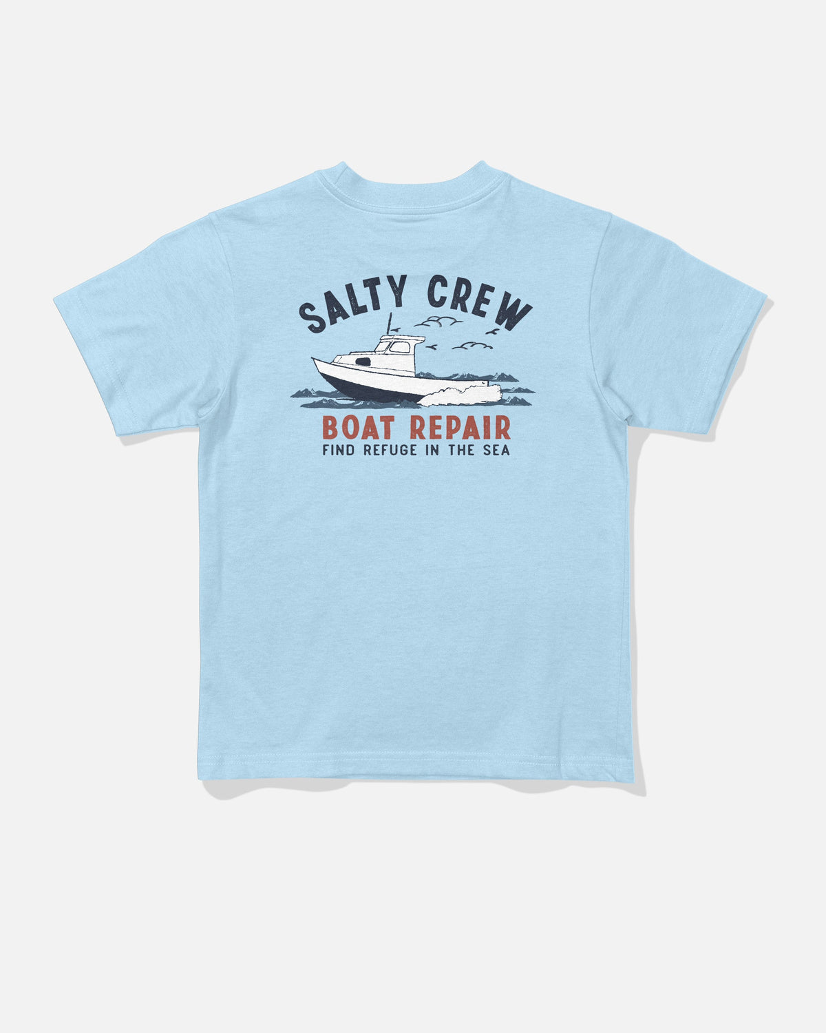BOAT REPAIR TDDLR SS TEE - Clear Sky | Salty Crew Premium