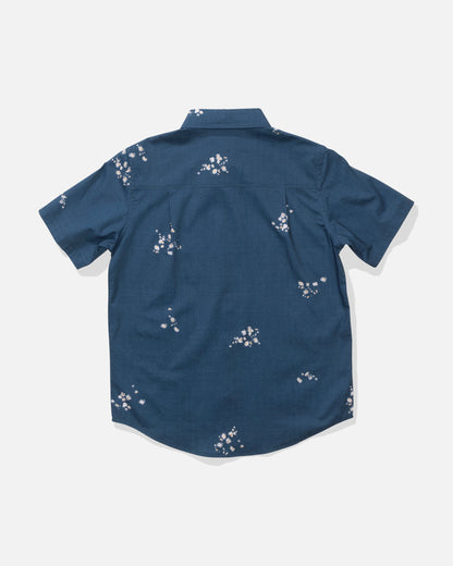 CREW BOYS SS WOVEN - Mid Blue | Salty Crew Premium