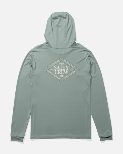 ICONIC BOYS HOOD SUNSHIRT - Jade | Salty Crew Premium