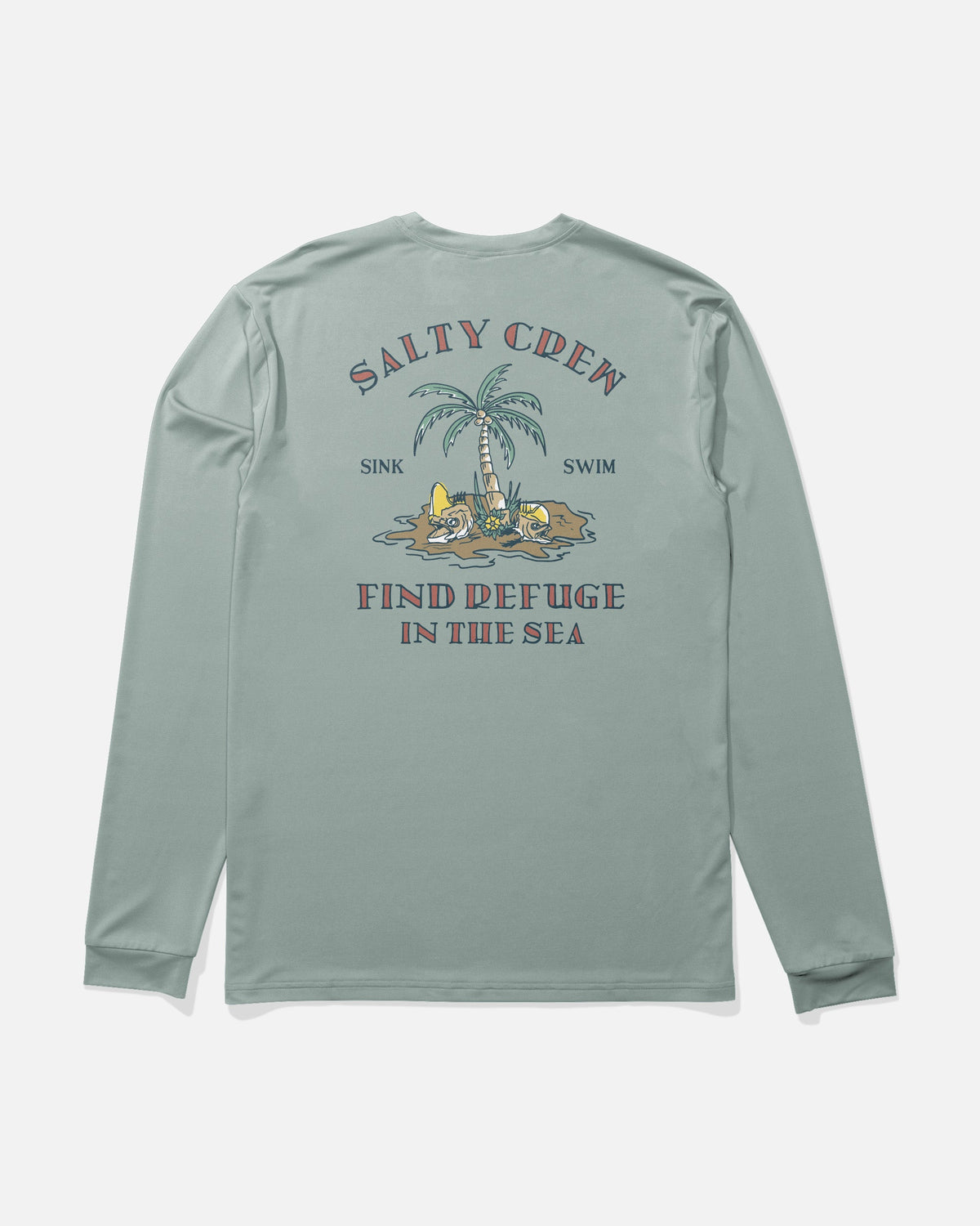 DESERTED BOYS LS SUNSHIRT - Jade | Salty Crew Premium