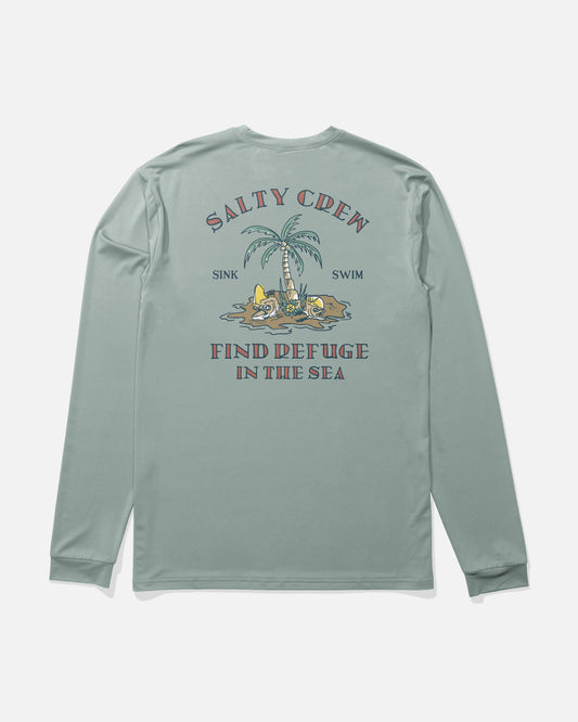 DESERTED BOYS LS SUNSHIRT - Jade | Salty Crew Premium