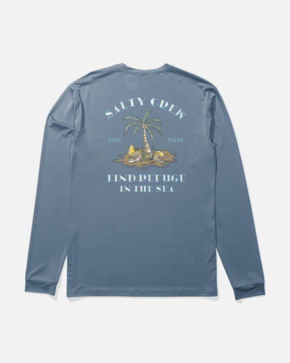 DESERTED BOYS LS SUNSHIRT - Captains Blue | Salty Crew Premium