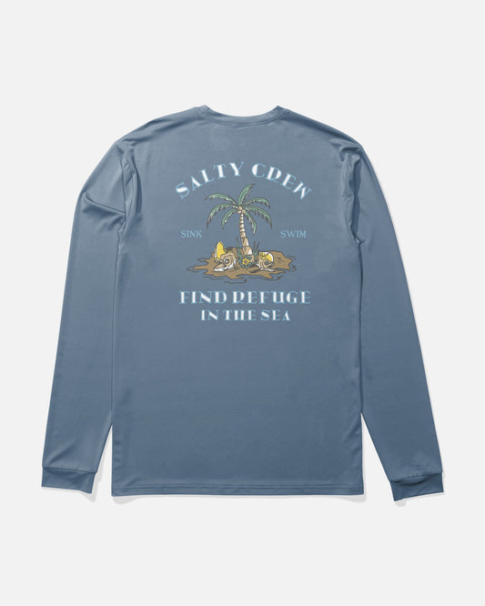 DESERTED BOYS LS SUNSHIRT - Captains Blue | Salty Crew Premium