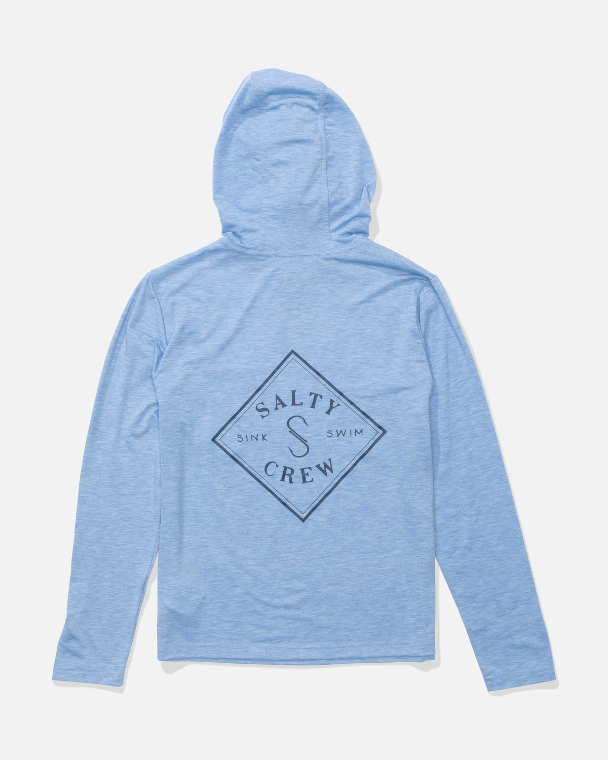TIPPET BOYS HOOD TECH TEE - Blue Heather | Salty Crew Premium