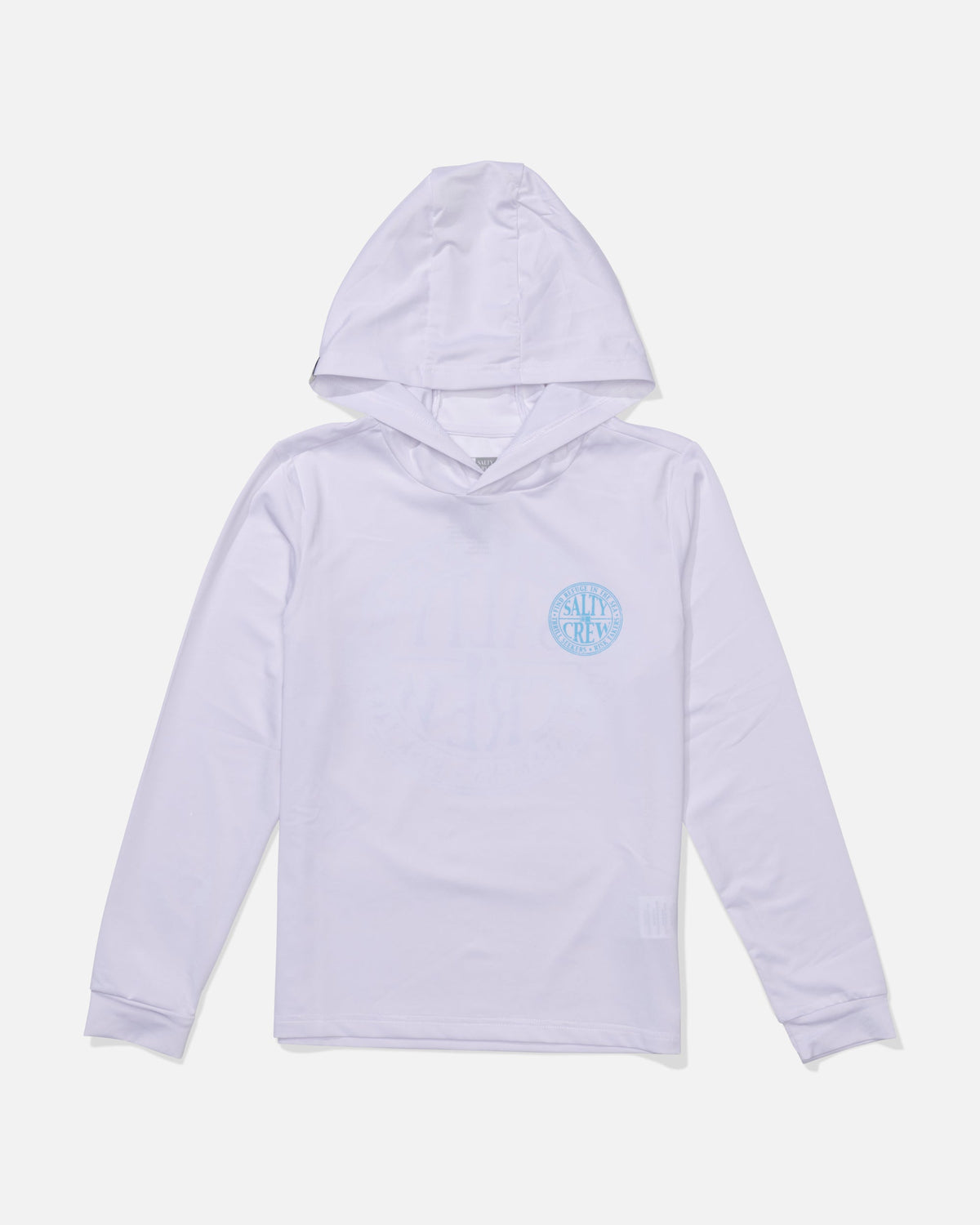 GLOBAL HOOD BOYS SUNSHIRT - White/Slate | Salty Crew Premium