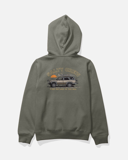 GET READY BOYS FLEECE - Dusty Olive | Salty Crew Premium