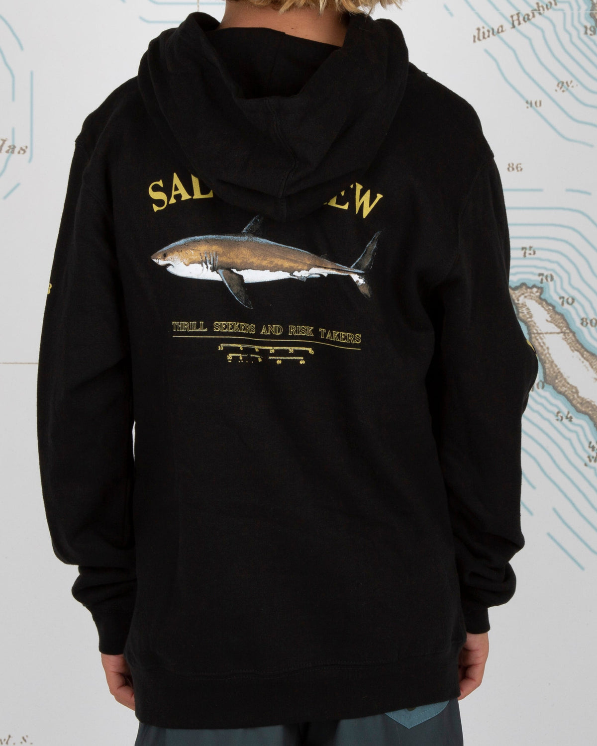 Salty Crew - Bruce Black Boys Hood Fleece | Salty Crew Premium