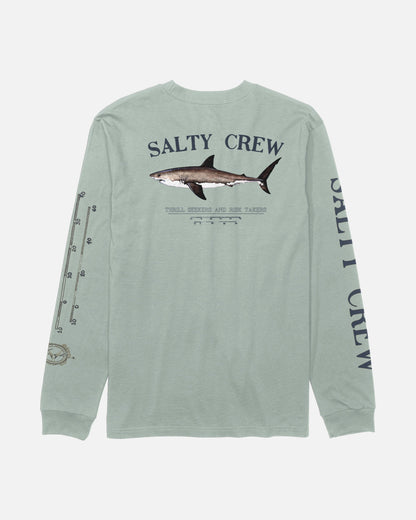 BRUCE BOYS LS TEE - Aqua Grey | Salty Crew Premium