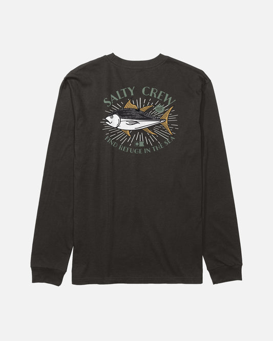 OMAKASE BOYS LS TEE - BLACK | Salty Crew Premium