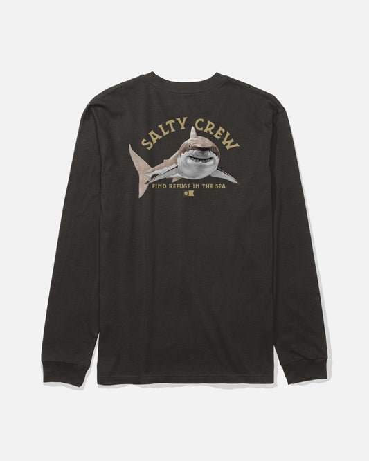 LURKING BOYS LS TEE - Black | Salty Crew Premium