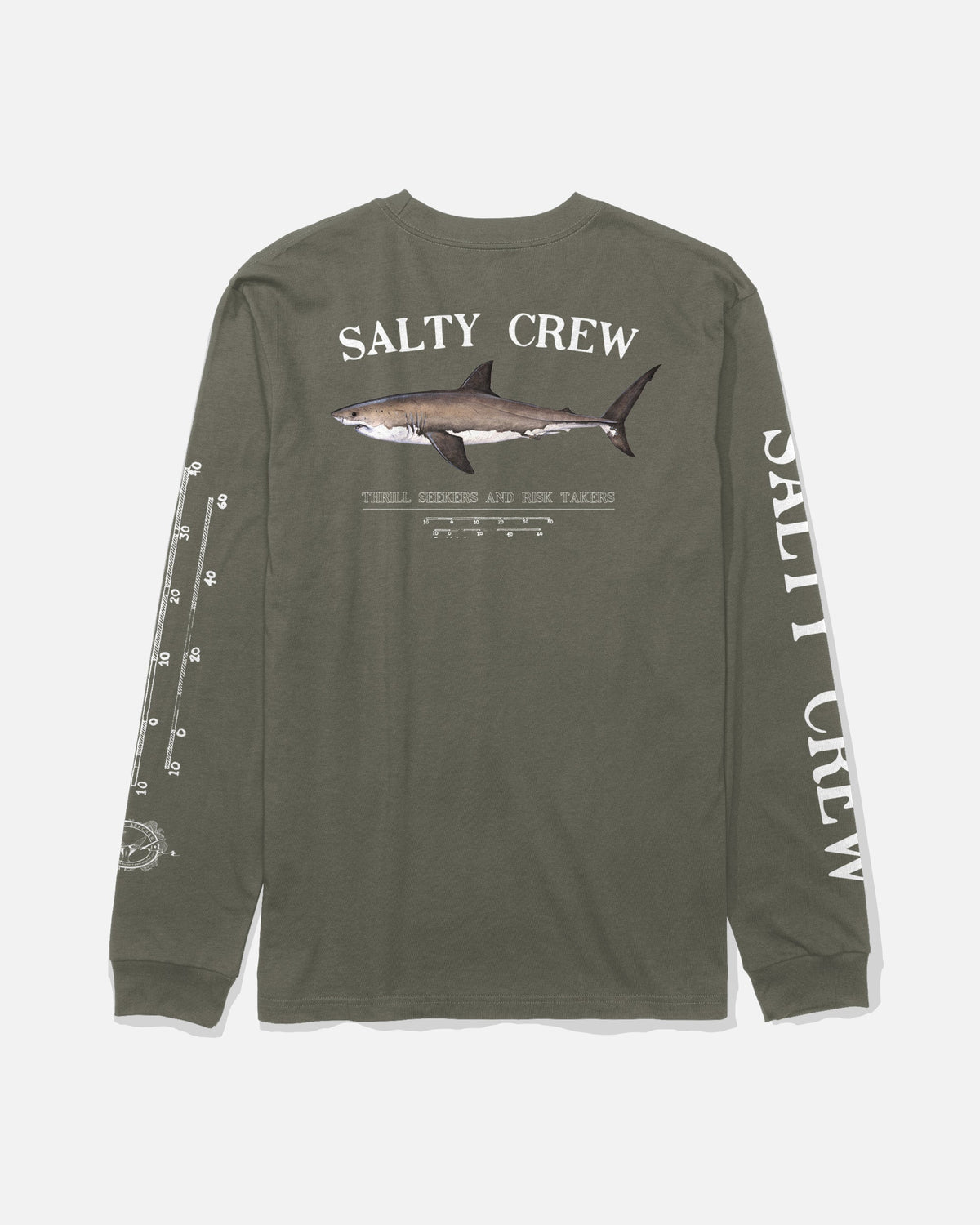 BRUCE BOYS LS TEE - Dusty Olive | Salty Crew Premium