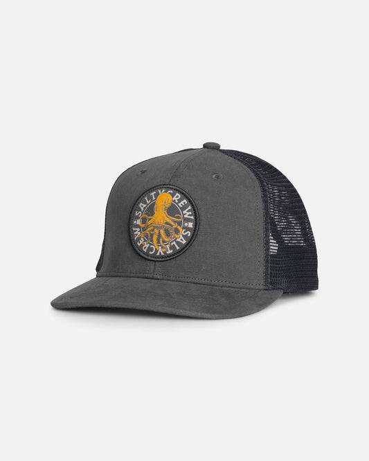TENTACLES BOYS RETRO TRUCKER - Dark Grey | Salty Crew Premium