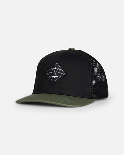 SEALINE BOYS TRUCKER - Black/Green | Salty Crew Premium