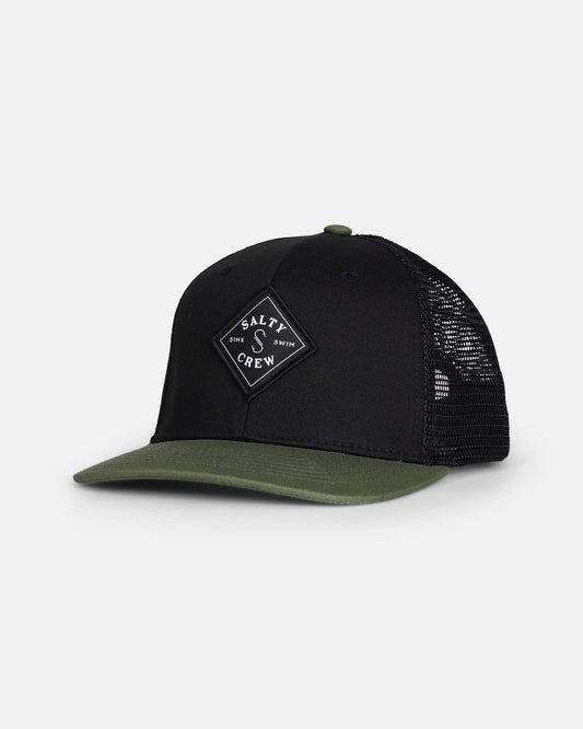 SEALINE BOYS TRUCKER - Black/Green | Salty Crew Premium