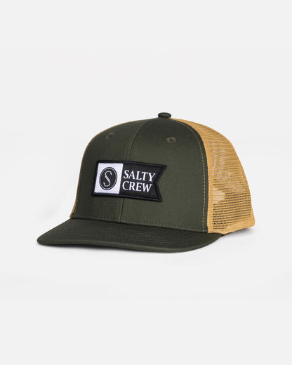 PINNACLE BOYS RTRO TRCKR - Green/Gold | Salty Crew Premium