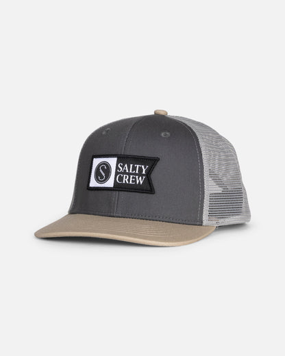 PINNACLE BOYS RTRO TRCKR - Grey/Tan | Salty Crew Premium
