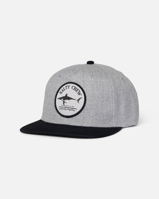 BRUCE BOYS 6 PANEL - Grey Heather | Salty Crew Premium