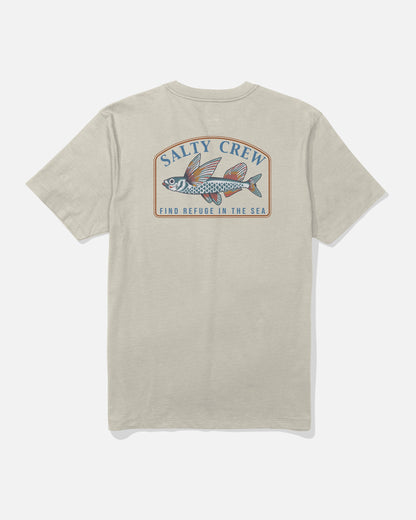 FLY HOME SS TEE - Bone | Salty Crew Premium