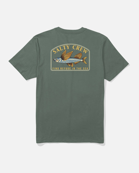 FLY HOME SS TEE - Laurel Wreath | Salty Crew Premium