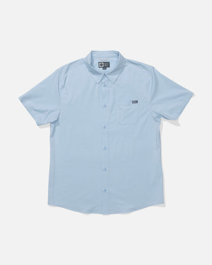 DRIFTER UV BUTTON UP - Clear Sky | Salty Crew Premium