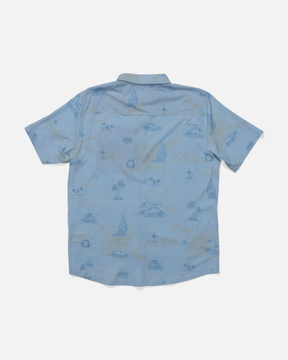 FLAGSHIP UV BUTTON UP - Clear Sky | Salty Crew Premium