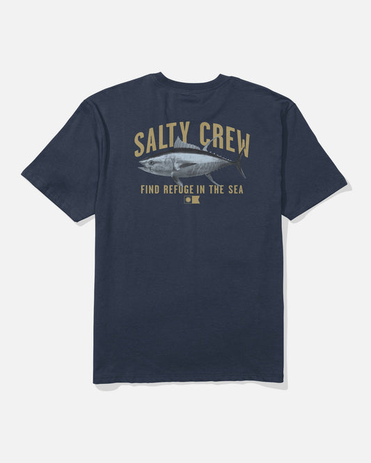 BITMAP CLASSIC SS TEE - Navy | Salty Crew Premium