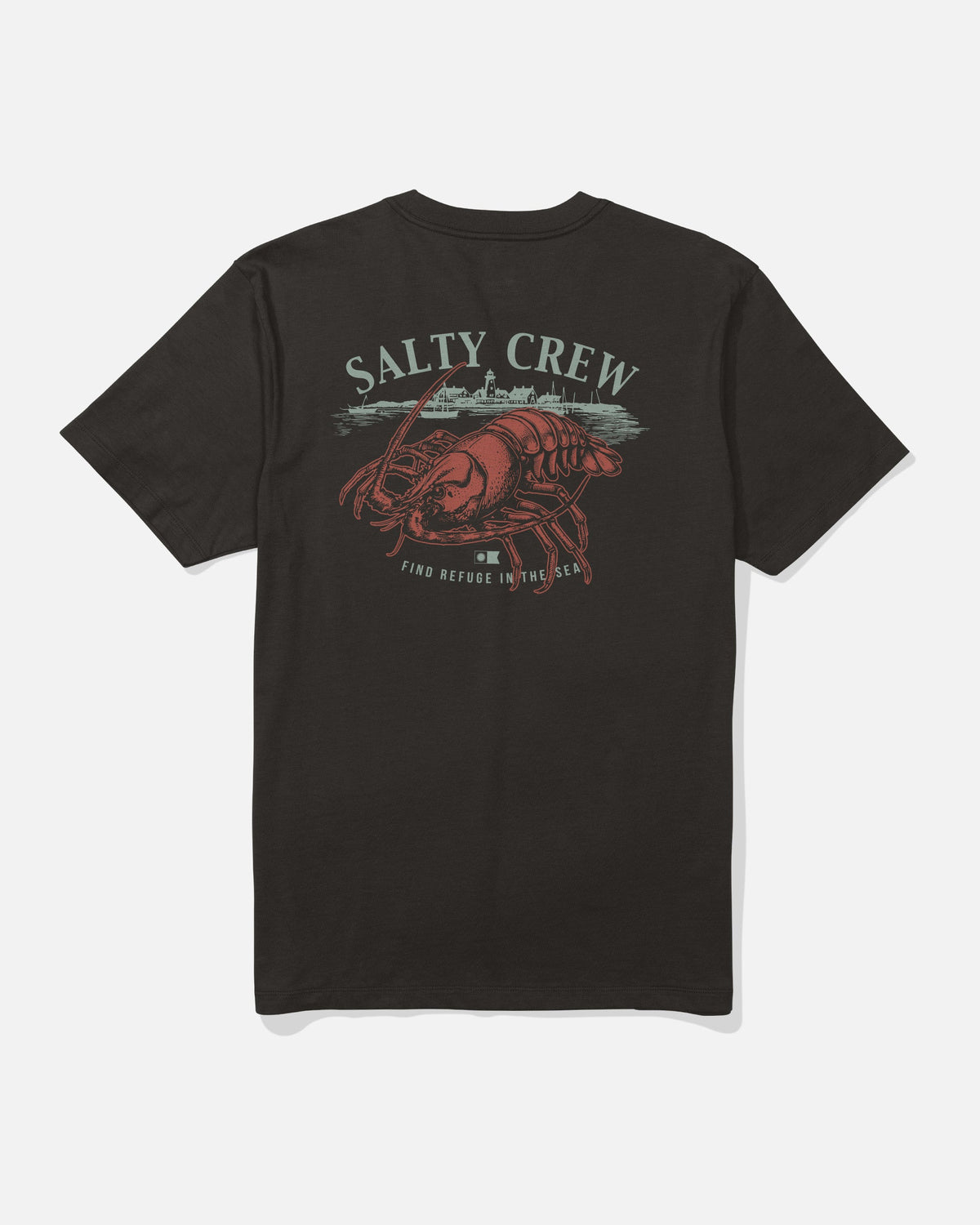 SHELLED SS TEE - BLACK | Salty Crew Premium