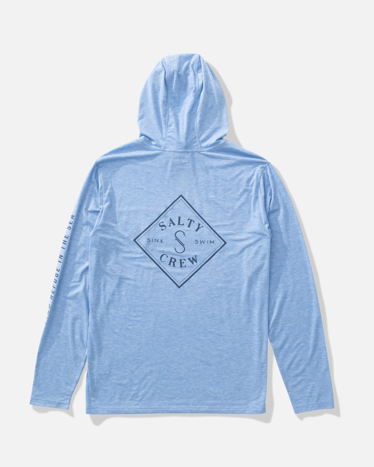TIPPET POCKET UV HOODIE - Blue Heather | Salty Crew Premium