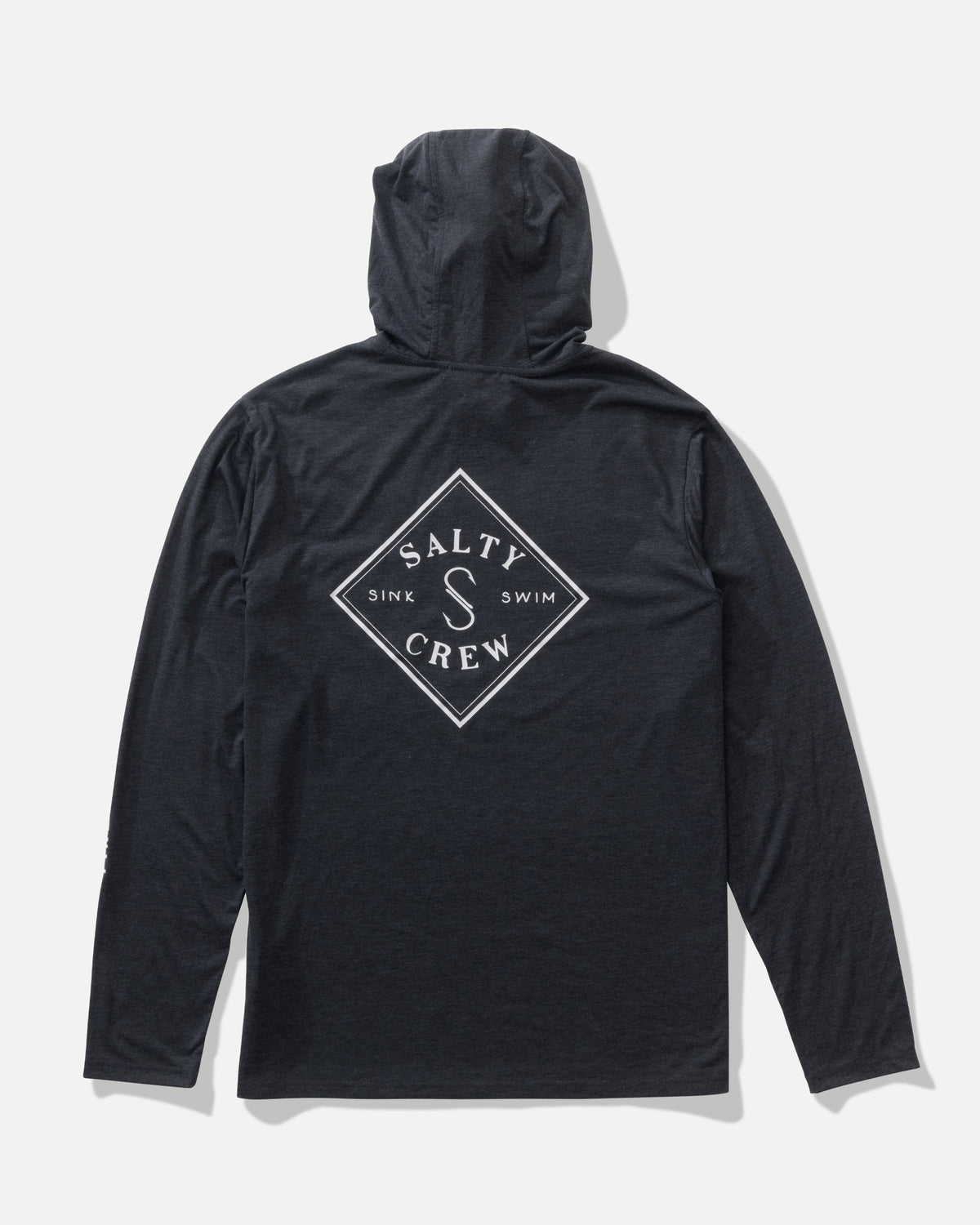 TIPPET POCKET UV HOODIE - Black Heather | Salty Crew Premium