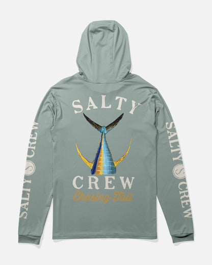 TAILED HOOD SUNSHIRT - Jade | Salty Crew Premium