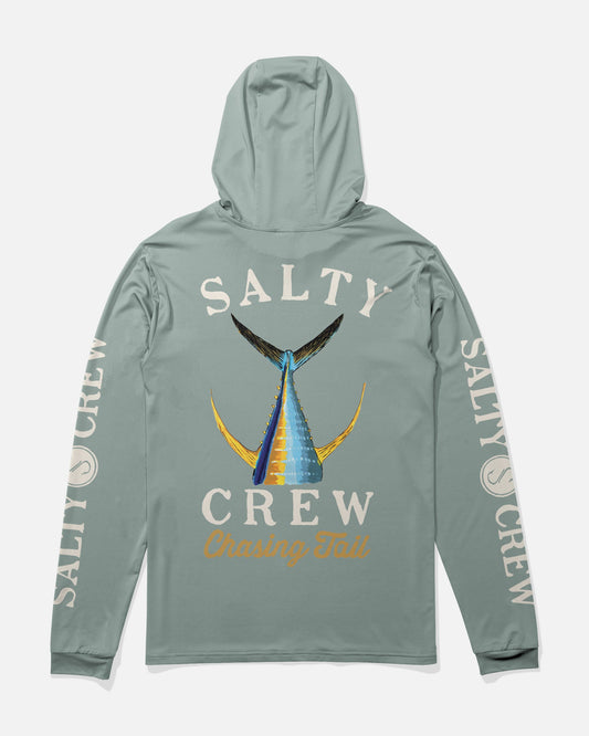 TAILED HOOD SUNSHIRT - Jade | Salty Crew Premium