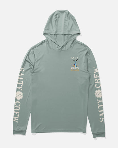 TAILED HOOD SUNSHIRT - Jade | Salty Crew Premium