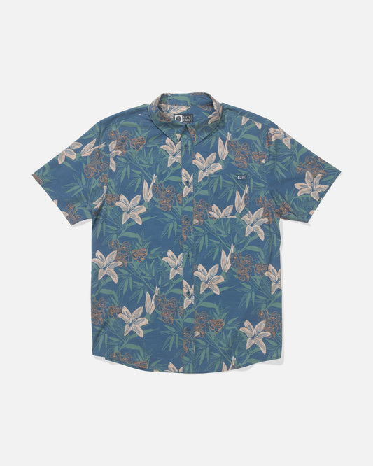 DRIFTER UV BUTTON UP - Cast Blue | Salty Crew Premium