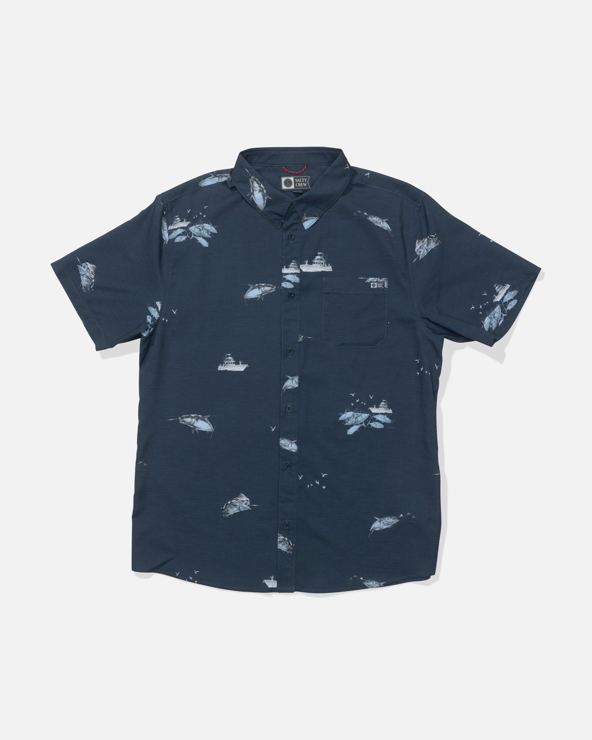BREEZER PERF BUTTON UP - Midnight Navy | Salty Crew Premium