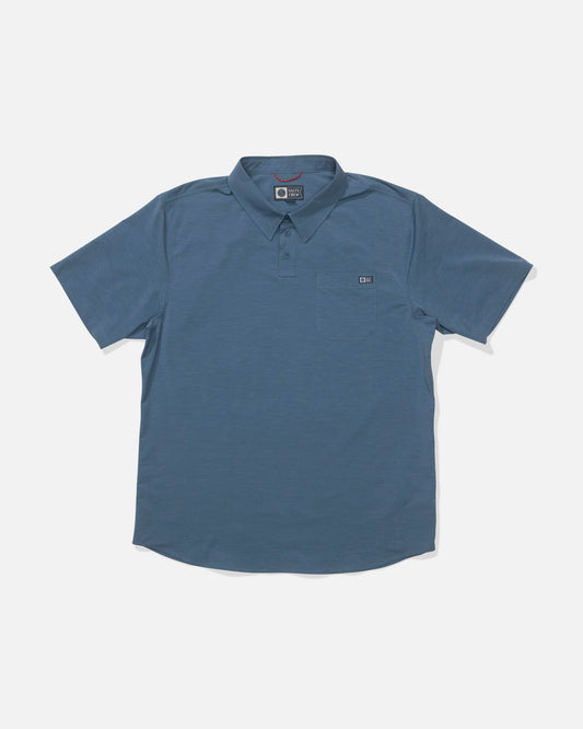 DRIFTER UV POLO - Channel Blue | Salty Crew Premium