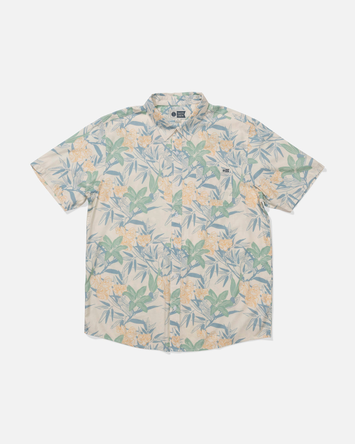 CREW SS BUTTON UP - Off White | Salty Crew Premium